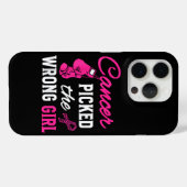 Kanker koos de verkeerde meid bewustzijn Case-Mate iPhone case (Achterkant (horizontaal))