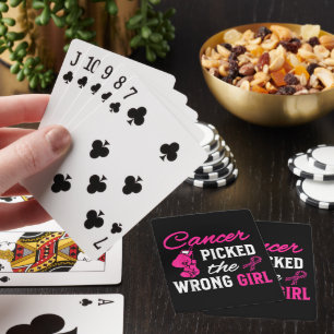 Kanker koos de verkeerde meid bewustzijn pokerkaarten