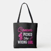 Kanker koos de verkeerde meid bewustzijn tote bag (Achterkant)