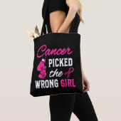 Kanker koos de verkeerde meid bewustzijn tote bag (Dichtbij)