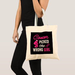 Kanker koos de verkeerde meid bewustzijn tote bag