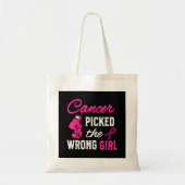 Kanker koos de verkeerde meid bewustzijn tote bag (Voorkant)