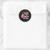 Kanker koos het verkeerde kuiken borstkanker waren ronde sticker (Tas)