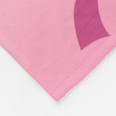 Kanker koos het verkeerde meisje roze citaat fleece deken (Hoek)