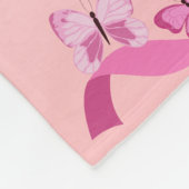 Kanker koos het verkeerde meisje roze citaat fleece deken (Hoek)