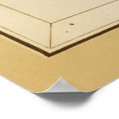 Kanker krab -  teken van het Afbeelding van de die Poster (Hoek)