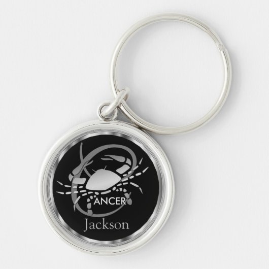 Kanker ♋ krab - Zodiac Sign Sleutelhanger (Voorkant)