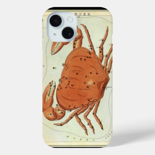 Kanker Kreeft Antieke Constellatie, Urania's Spieg Case-Mate iPhone Case (Achterkant)