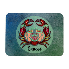 Kanker Kreeft Retro Badge Magneet