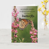 Kanker krijgt goede ondersteuning met vlinderbloem kaart (Gele Bloem)