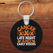Kanker laat in de nacht en vroege vogels - wereldk sleutelhanger (Voorkant)