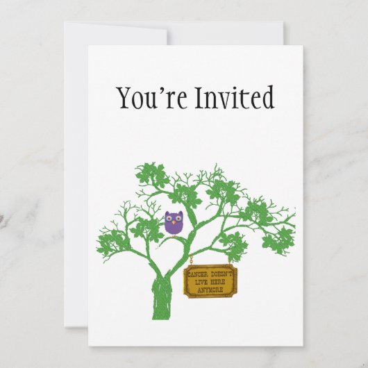 Kanker leeft hier geen boomkor kaart (Voorkant)