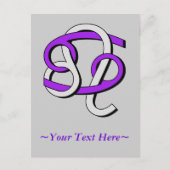 Kanker & Leo PGy Briefkaart (Voorkant)