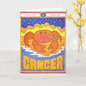 Kanker Letterpress Kaart (Gele Bloem)