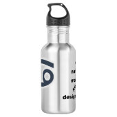 Kanker leuk en inspirerend ontwerp voor dagelijks waterfles (Achterkant)