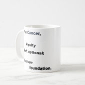 Kanker Leuk & Inspirerend Ontwerp voor Dagelijks G Koffiemok (Voorkant links)