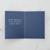 Kanker Man Verjaardag Kaart (Binnen)