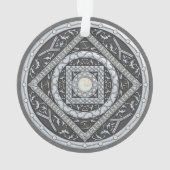 Kanker Mandala Acryl Ornament (achterkant)