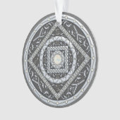 Kanker Mandala Acryl Ornament (voorkant)