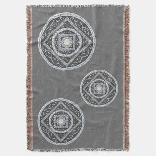 Kanker Mandala Gooi Deken (Voorkant Verticaal)