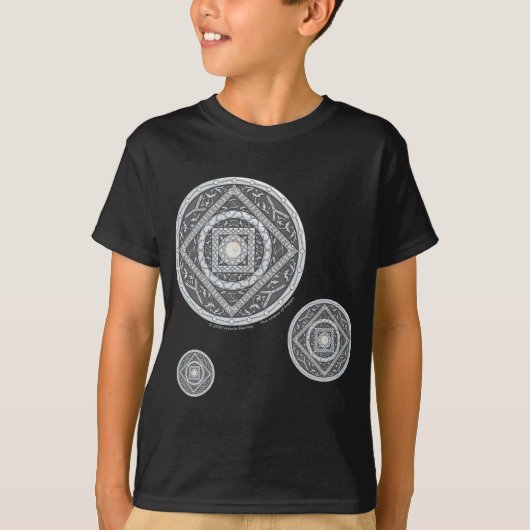 Kanker Mandala Kind en Baby Donker Shirt (Voorkant)