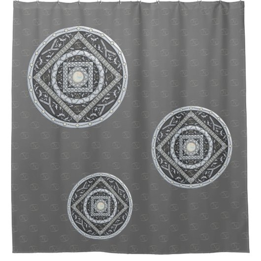 Kanker Mandala Shower Curtain Douchegordijn (Voorkant)