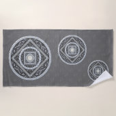 Kanker Mandala Strandhanddoek Strandlaken (Voorkant)
