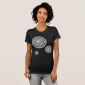 Kanker Mandala Vrouwen Donker Shirt (Voorkant volledig)