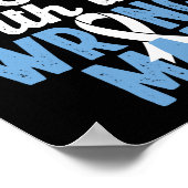 Kanker met de verkeerde Man longkanker Poster (Hoek)