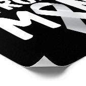 Kanker met de verkeerde Man longkanker Poster (Hoek)