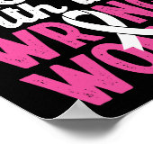 Kanker met verkeerde longkanker poster (Hoek)