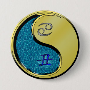 Kanker & Metaal Os Ronde Button 7,6 Cm