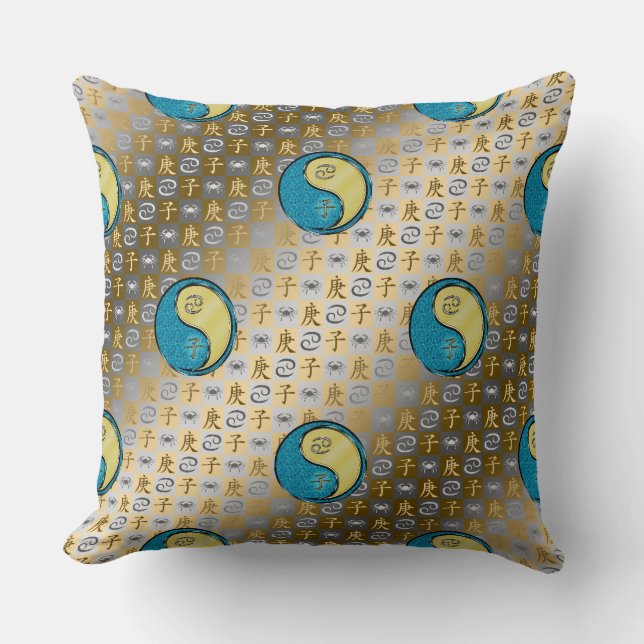 Kanker & Metaal Rat Kussen (Voorkant)