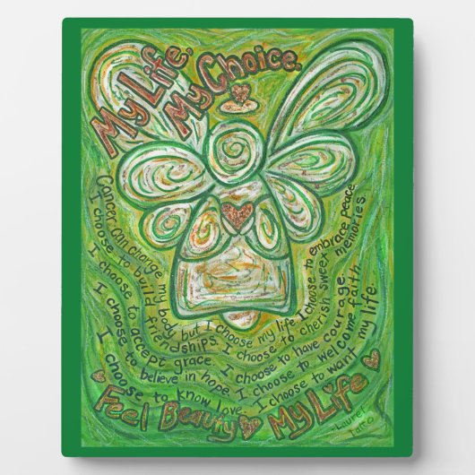 Kanker mijn leven, mijn keuzegedicht enenengel fotoplaat (Voorkant)