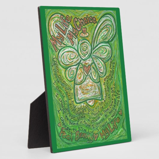 Kanker mijn leven, mijn keuzegedicht enenengel fotoplaat (Zijkant)