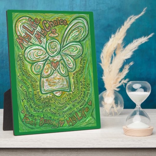 Kanker mijn leven, mijn keuzegedicht enenengel fotoplaat (Zijkant)