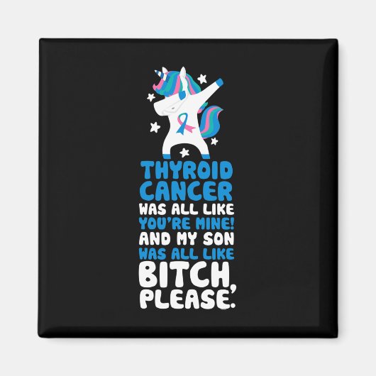 Kanker mijn zoon, citeer Unicorn Magneet (Voorkant)