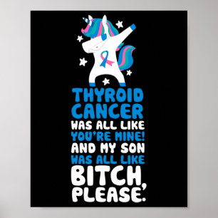 Kanker mijn zoon, citeer Unicorn Poster