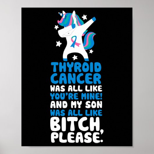 Kanker mijn zoon, citeer Unicorn Poster (Voorkant)