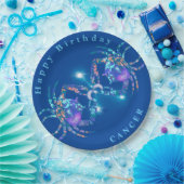 Kanker modern middernacht papieren bordje (Feest)