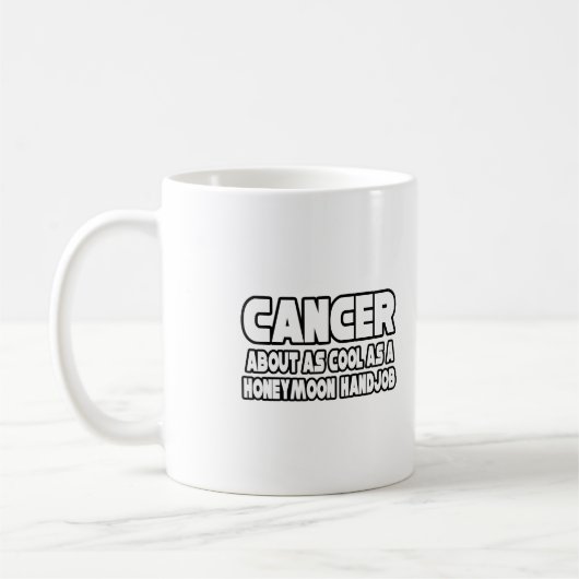 Kanker...niet cool koffiemok (Links)