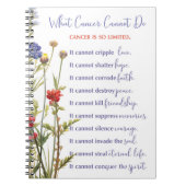Kanker Ondersteuning Aanmoediging Wildbloemen Notitieboek (Voorkant)