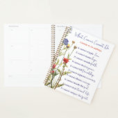 Kanker Ondersteuning Aanmoediging Wildbloemen Planner (Display)
