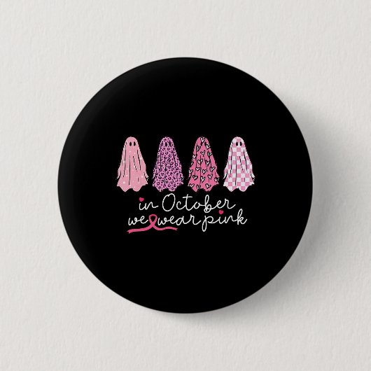 Kanker Ondersteuning Squad Spook Halloween Ronde Button 5,7 Cm (Voorkant)