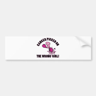 Kanker op de verkeerde MEISJE! Bumpersticker
