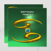 KANKER OPALE, Jade helder geel blauw groen Aankondiging (Voorkant / Achterkant)