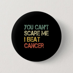 Kanker Overlevende Fun Retro Je kunt me niet zien  Ronde Button 5,7 Cm