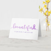 Kanker Overlevende Je bent mooi Kaart (Gele Bloem)