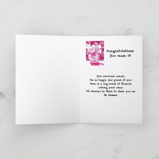 kanker overlevende kaart (Binnen)