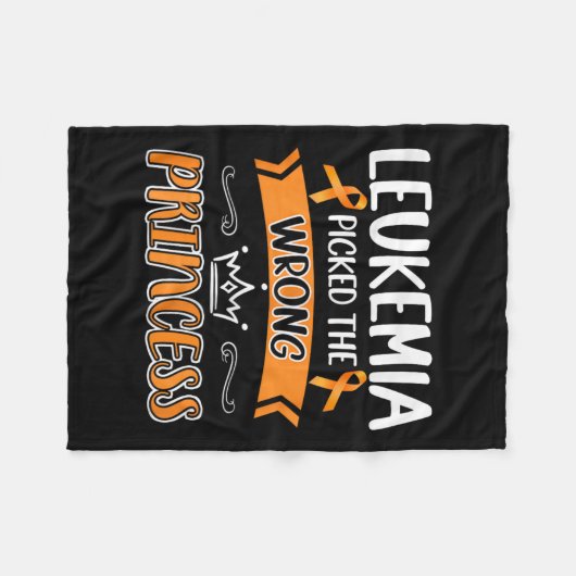 Kanker Overlevende Krijger Meisjes Vecht Leukemie  Fleece Deken (Voorkant (Horizontaal))